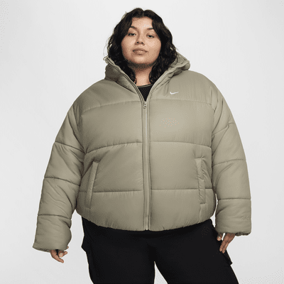 Nike green puffer jacket women's best sale